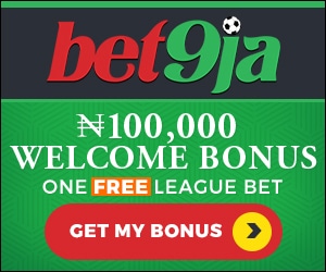 Use promotion code YOHAIG when registering at Bet9ja to claim your N100,000 bonus Register at Bet9ja using the promotion code YOHAIG for a N100,000 welcome bonus