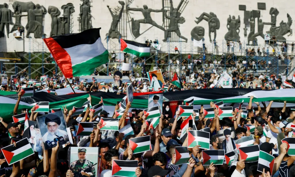 2021 05 15T151238Z 898303769 Rc22Gn9J6Eaj Rtrmadp 3 Israel Palestinians Iraq Protest 1