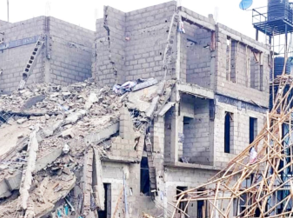 5 Storey Building Collapses In Lagos