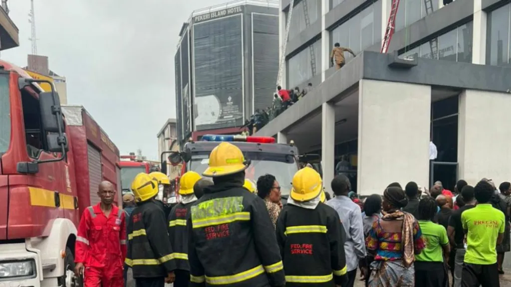 Afriland Towers Fire