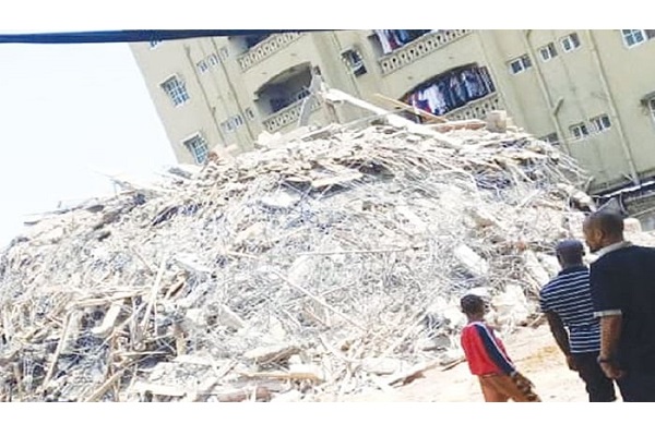 Collapsed Building Scene