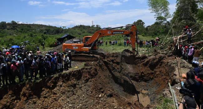 Illegal Gold Mine Site In Colombia