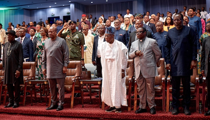 Jonathan Spoke At The 2025 Edition Of The Goodluck Jonathan Foundation Gjf Democracy Dialogue Held In Accra Ghana
