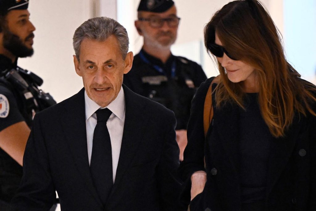 Nicolas Sarkozy With His Wife