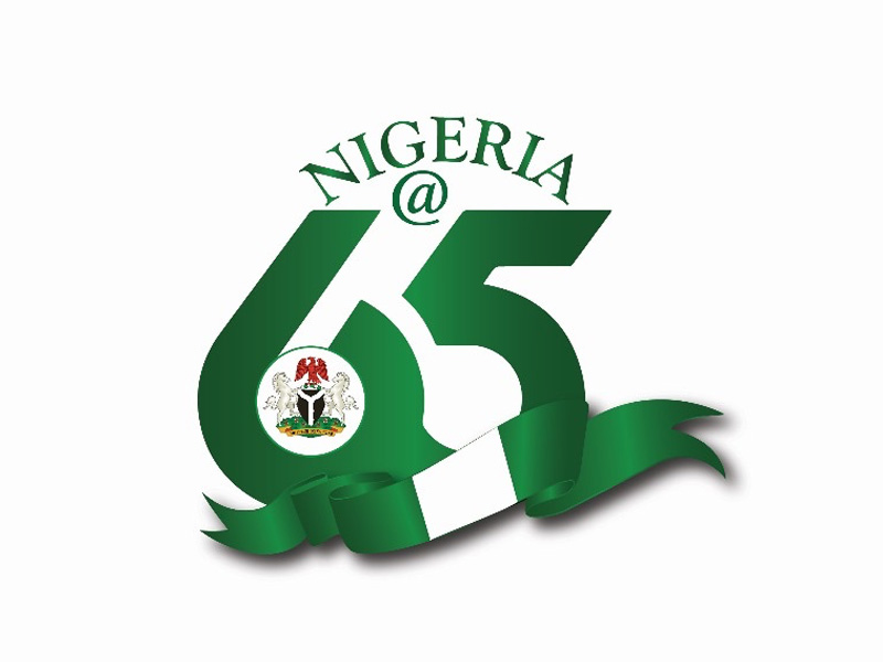 Nigeria @ 65 Logo