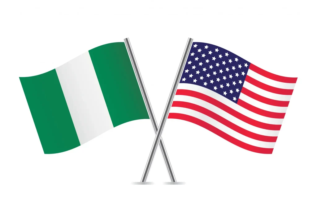 Nigeria Usa Flag