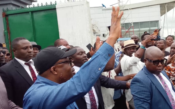 Supporters Celebrate As Fubara Arrives Port Harcourt