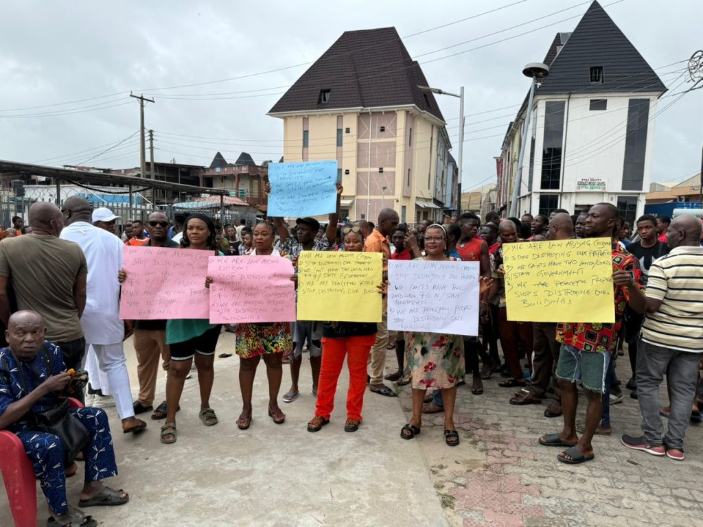 Traders Protest