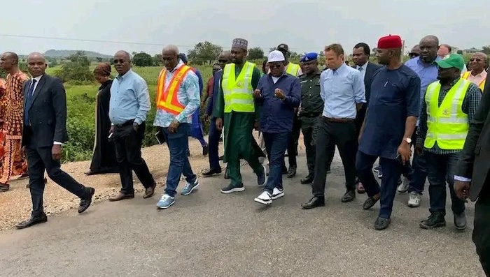 Umahi Inspects N761Bn Abujae28093Kadunae28093Kano Road N56Bn Koton Karfee28093Lokoja Project Other Key Infrastructural Works