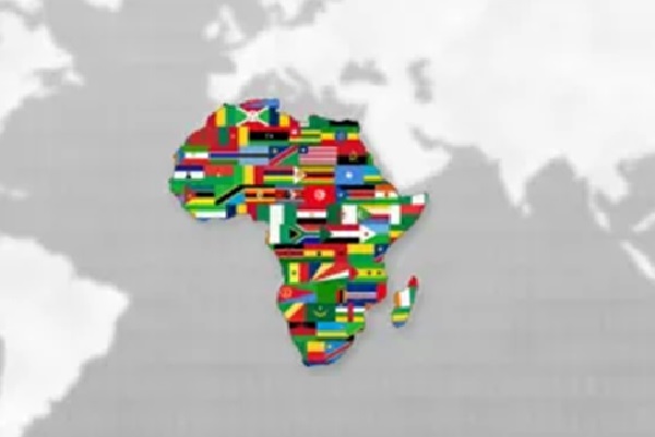 Africa Map Flags