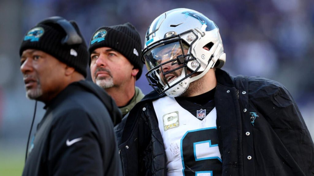 Baker Mayfield Steve Wilks Getty