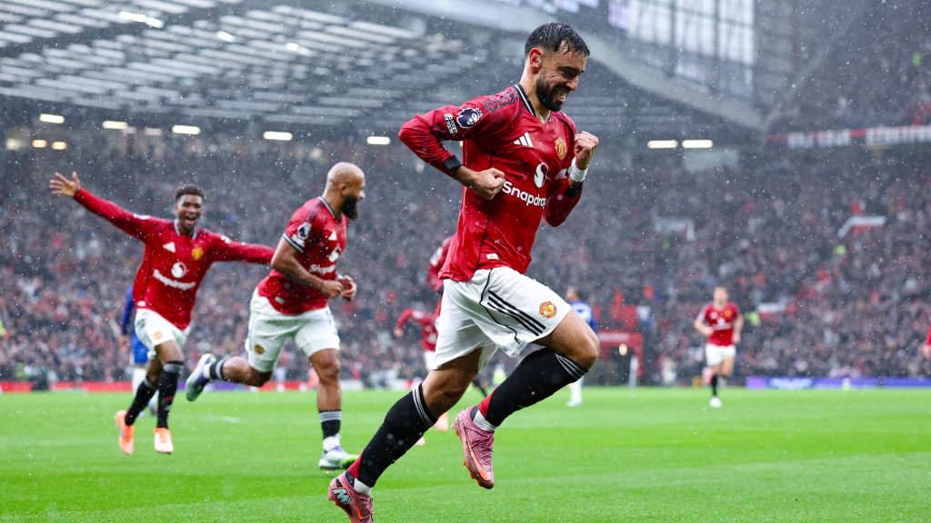 Bruno Fernandes Manchester United Celebrates 1026497103