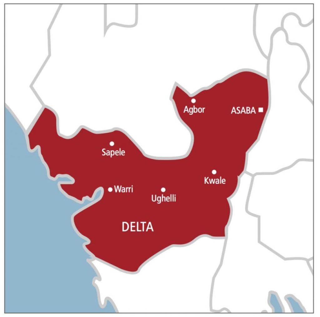 Delta State Nigeria Map