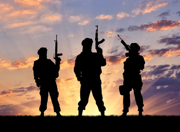 Depositphotos 90152386 Stock Photo Silhouette Of A Terrorists