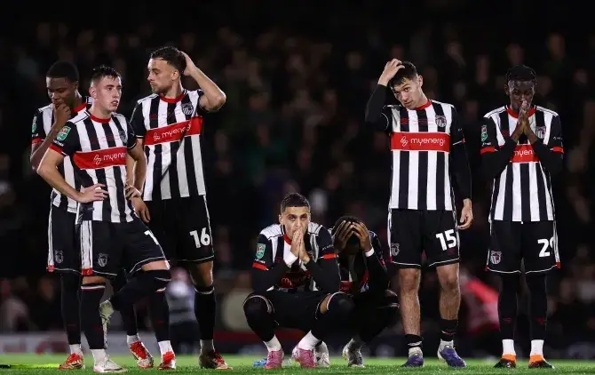 Grimsby Squad Hardly Watch Penalty 10189411052