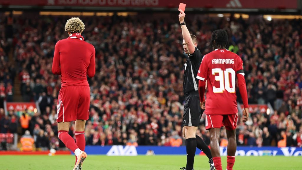 Hugo Ekitike Liverpool Celebrates Scoring 1026024897