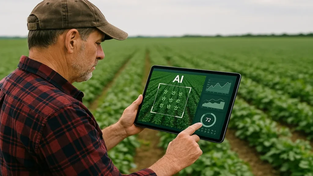 Man Using Ai In Agriculture
