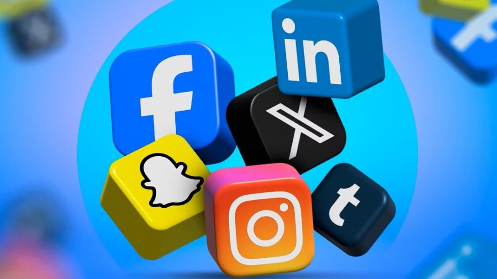 Some 3D Social Media Icons