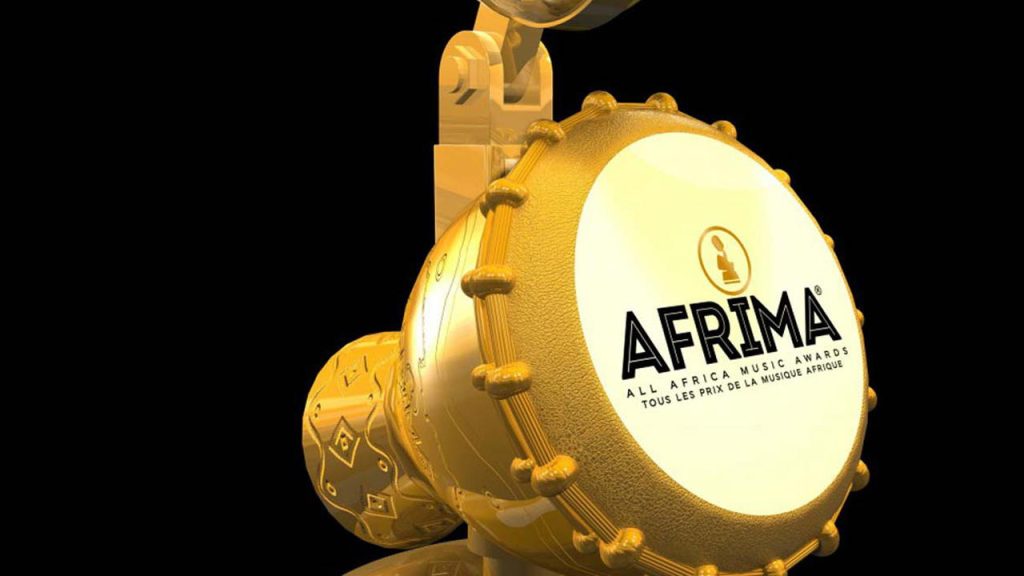 23.9 Carat Gold Plated Afrima Trophy