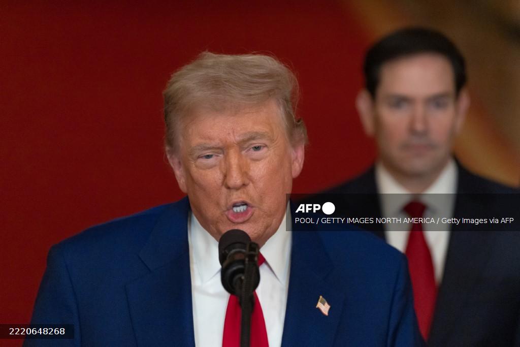 Afp 20250622 2220648268 V3 Mockup Presidenttrumpaddressesnationafterusbombsiran