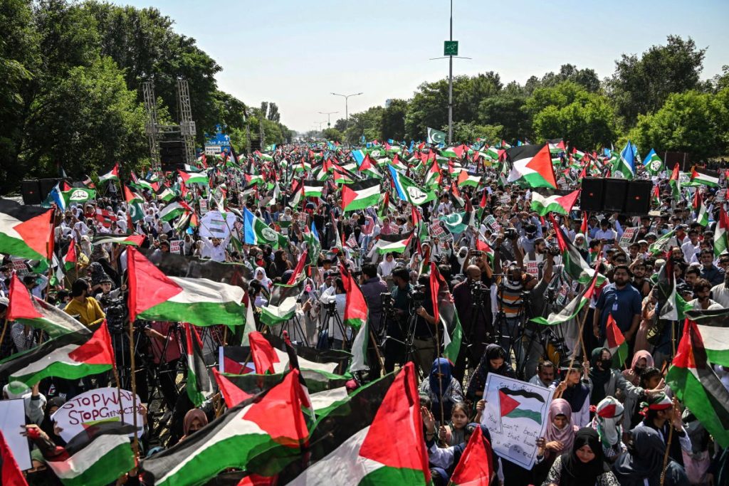 Afp 20251009 787J8Ke V1 Midres Pakistanisraelpalestiniansconflictprotest