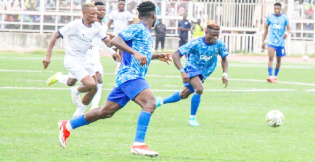 Action Recorded In Npfl Week One Match Between Newcomers Barau Fc And Enyimba At The Sani Abacha Stadium Kano Action Recorded In Npfl Week One Match Between Newcomers Barau Fc And Enyimba At The Sani Abacha Stadium Kano