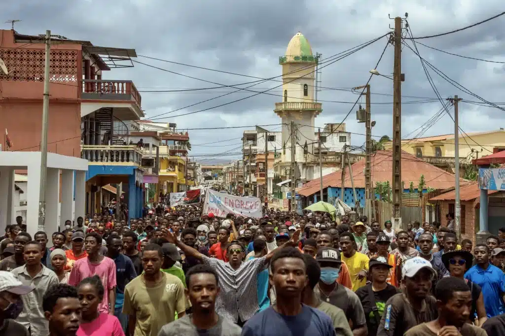 Anti Government Protesters In Antsiranana Madagascar