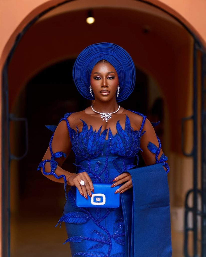 Blue Yoruba Bridal Inspo7