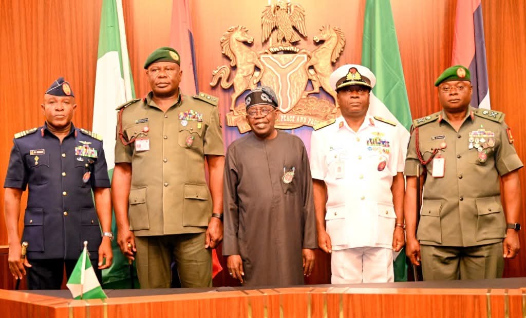 Bola Tinubu And Service Chiefs