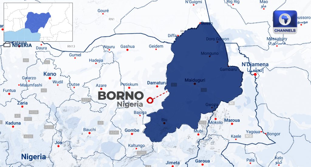 Borno State Map Hd