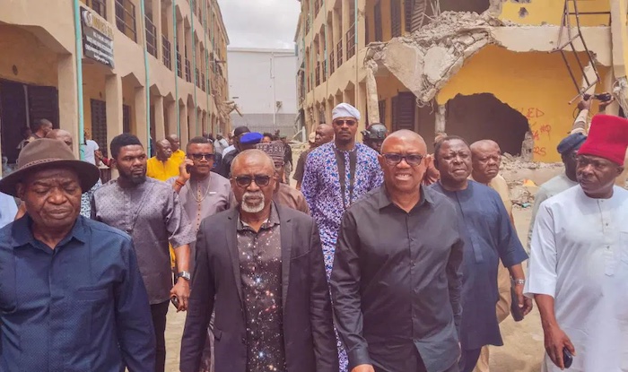Buildings Destroyed Without Due Process Peter Obi Condemns Lagos Trade Fair Demolitions