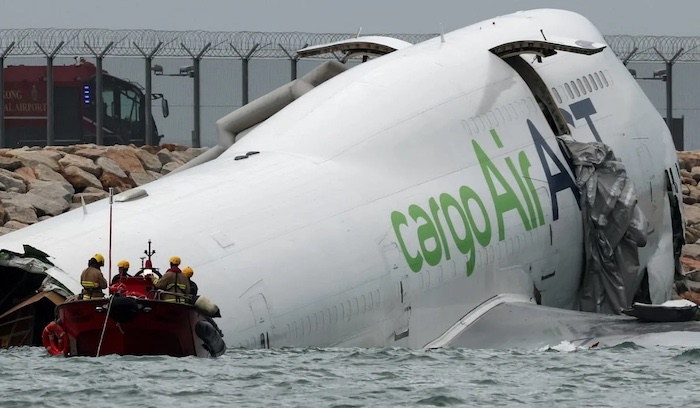 Cargo Plane Crashes At Hong Kong Airport Killing Two Security Staff Copy