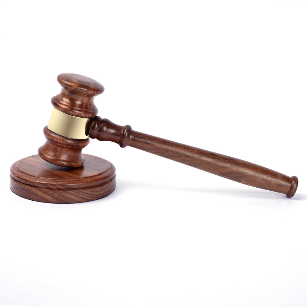 Court Gavel With Block For Lawyers And Auctions 1