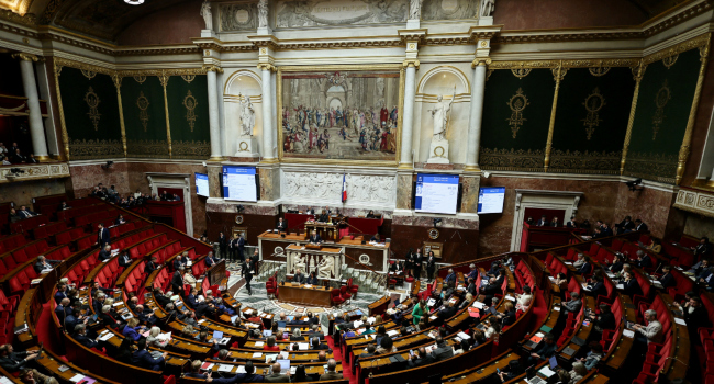 Droite Republicaines Mp And Rapporteur General Of The Finance Committee Philippe Juvin Delivers A S