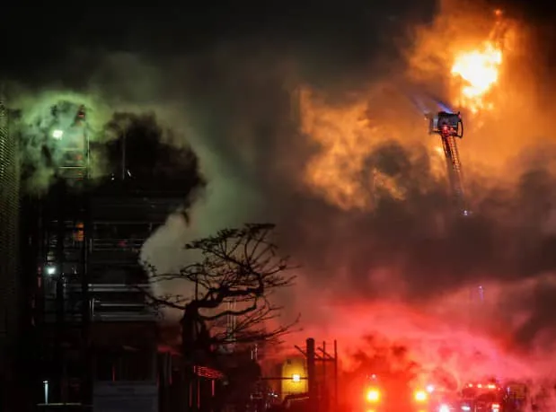 Fire Outbreak At Chevron In Us