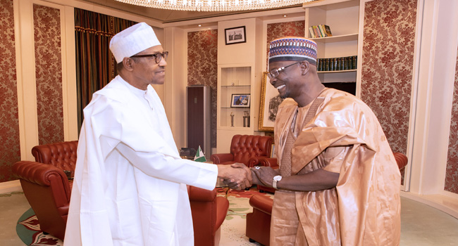 Governor Sule And Buhari Governor Sule And Buhari