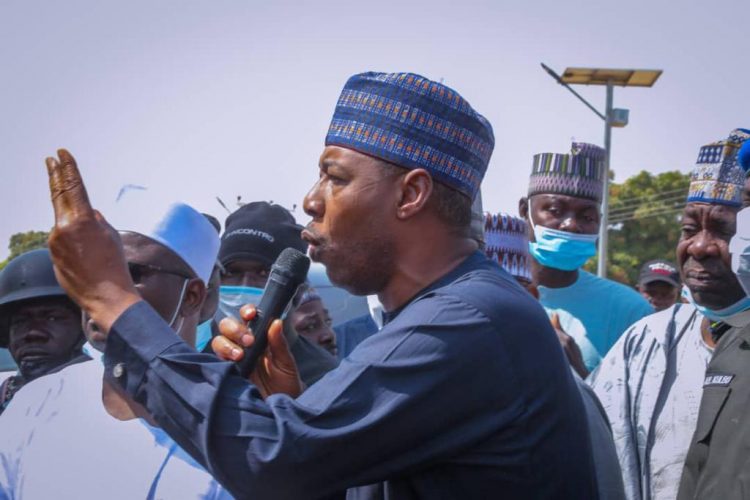 Governor Zulum Was In Yimirshika Azare Sabon Kasuwa And Shafa