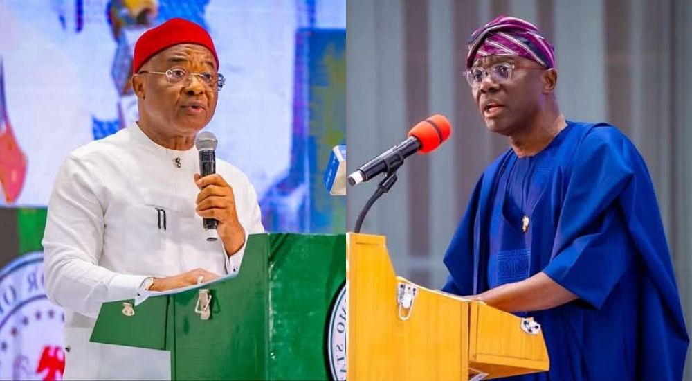 Governor Of Imo State Hope Uzodimma And Governor Babajide Sanwo Olu Of Lagos State