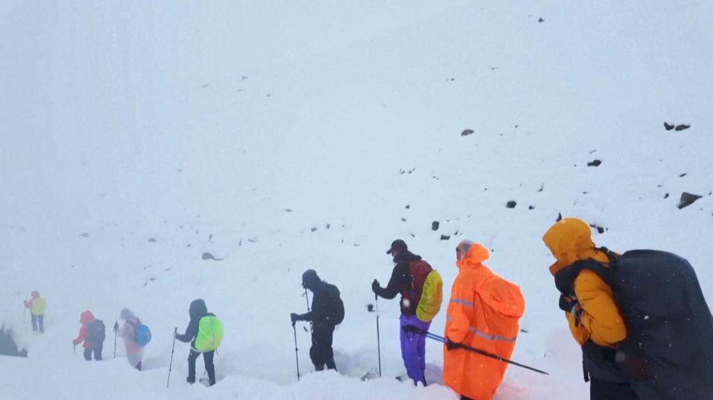 Hikers Stranded By Blizzard