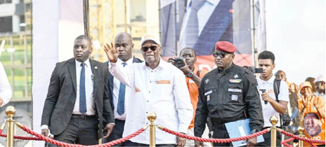 Ivorian President And Presidential Candidate For The Rally Of Houphouetists For Democracy And Peace Rhdp Alassane Ouattara C Ivorian President And Presidential Candidate For The Rally Of Houphouetists For Democracy And Peace Rhdp Alassane Ouattara C