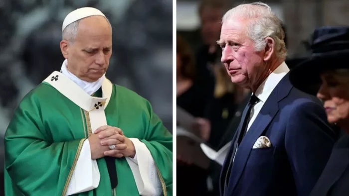 King Charles Pope Leo Hold Historic Joint Prayer At The Vatican