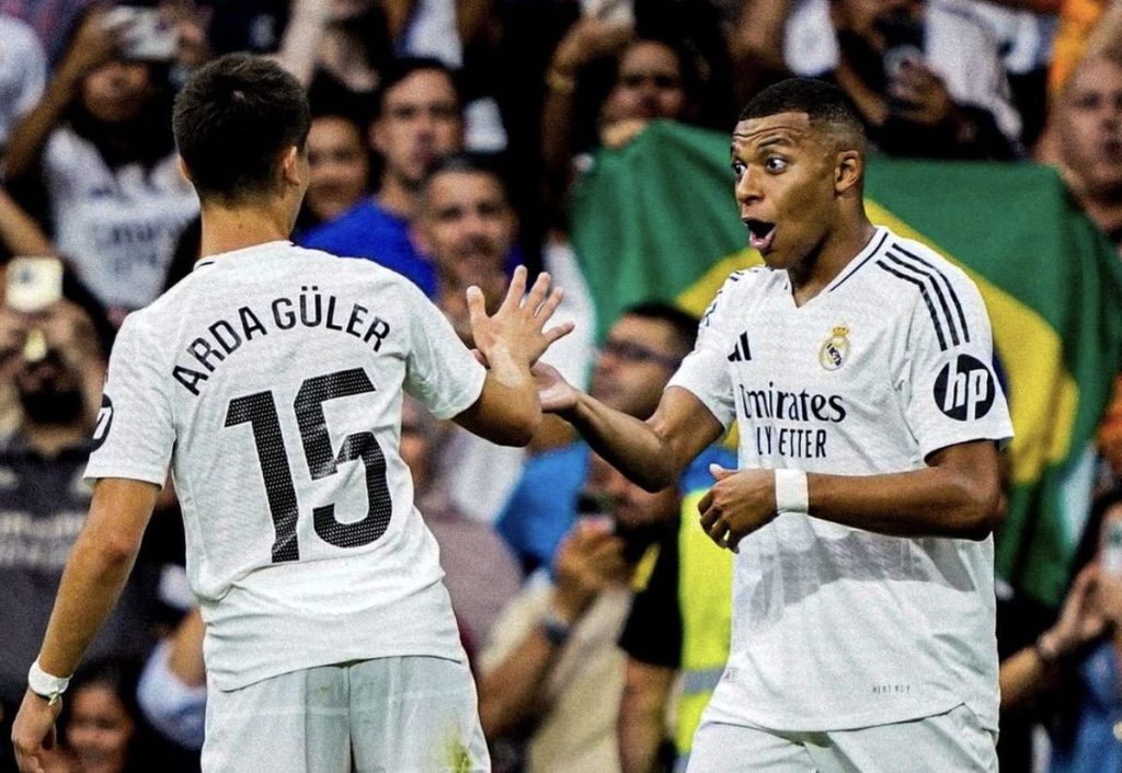 Kylian Mbappe Celebrating Goal Against Getafe E1760937139207