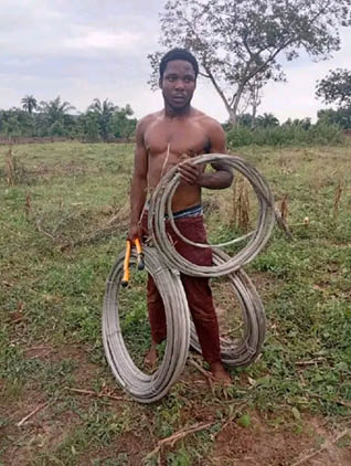 Man Arrested For Vandalising High Tension Cables In Fct