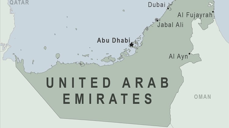 Map Of Uae Map Of Uae