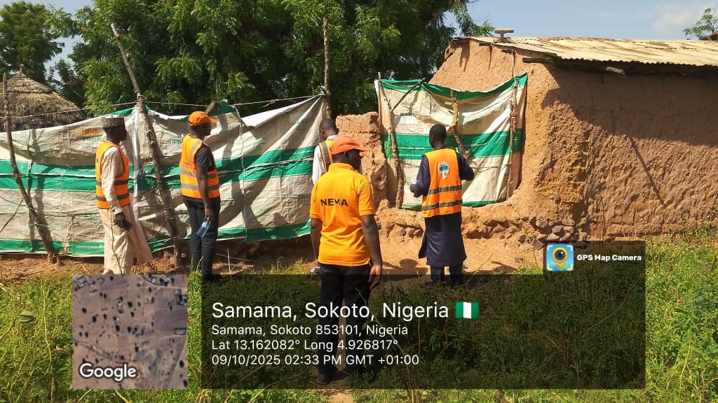 Nema Officials During The Assessment In Sokoto