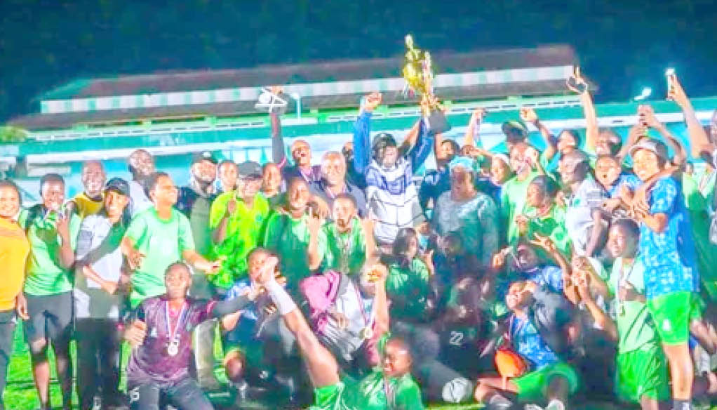 Nasarawa United Players And Officials Celebrate After Emerging Champions Of Gov. Diri Female Pre Season Tournament In Yenagoa Bayelsa State Nasarawa United Players And Officials Celebrate After Emerging Champions Of Gov. Diri Female Pre Season Tournament In Yenagoa Bayelsa State
