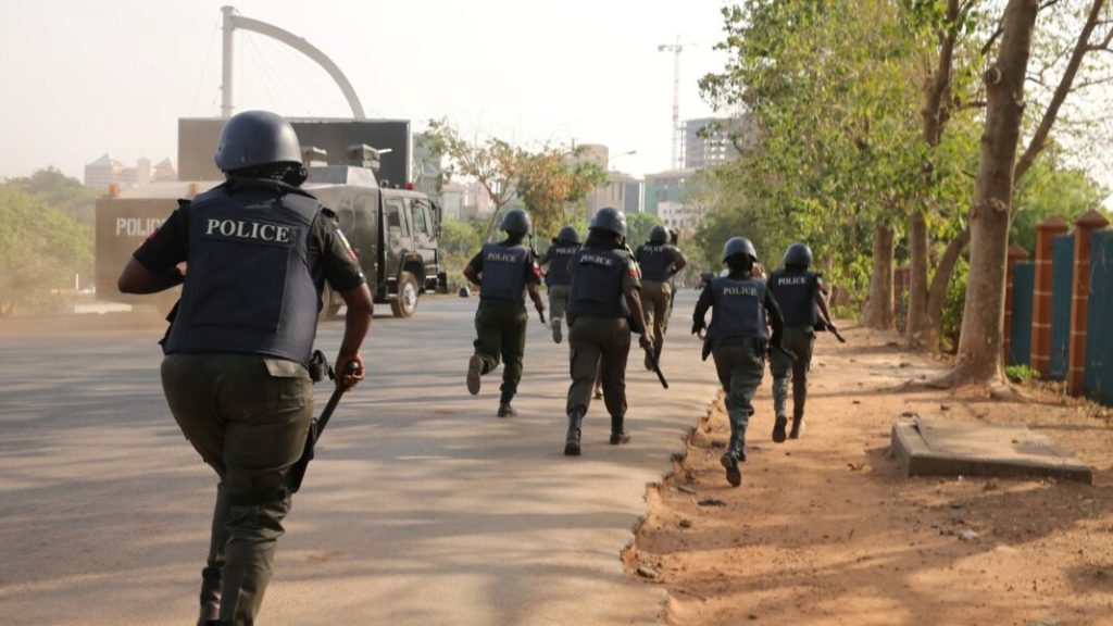 Nigerian Police On Duty