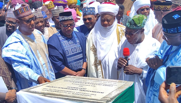 Obasanjo Inaugurates Ahmadu Bello International Conference Centre Says No Nation Can Grow In Isolation