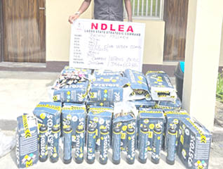 One Of The Suspects With Some Of The Seized Drugs One Of The Suspects With Some Of The Seized Drugs