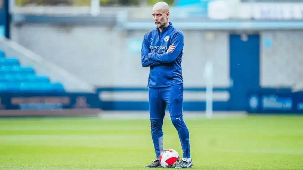 Pep Guardiola At Man City Training Ground Pep Guardiola At Man City Training Ground